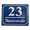 Hausnummernschild