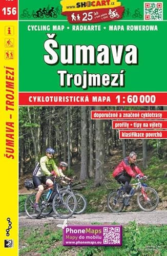 Šumava Trojmezí / Böhmerwald Dreiländereck (Radkarte 1:60.000) (SHOCart Radkarte 1:60.000 Tschechien, Band 156)