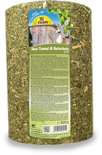 JR FARM Heu-Tunnel + Naturholz groß 750 g