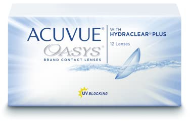 ACUVUE OASYS Kontaktlinsen – 2-Wochen-Linsen für Tag und Nacht mit -6 dpt und BC 8.4 – UV Schutz, Austrocknungsschutz & extrem Komfortables Tragegefühl – 24 Linsen