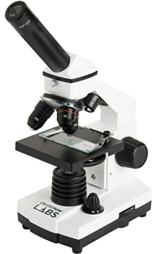 Celestron 44128 CL-CM800 Compound Microscope, 40x-800x Magnification, White