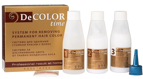 DeColor Time Haarentfärbungssystem | Haarfarbenentferner | Bring deine natürliche Haarfarbe zurück | Entferner für gefärbte Farbe | 330 ml