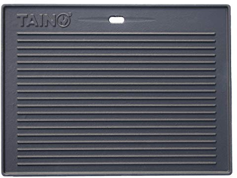 TAINO Grillplatte für PRO/RED Serie Wendeplatte Gusseisen Pizzaplatte Gasgrill-Zubehör Universal 5kg
