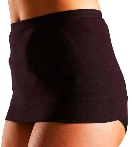 Corsinel StomaSafe Plus zweilagige Bauchbinde zur sicheren Fixierung des Stomabeutels │elastisches Bauchband mit extra Stützwirkung bei erhöhter Aktivität │ schwarz M/L