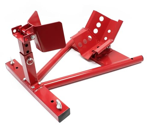 Wiltec Motorradständer vorne für 13-17" 90-130 mm Reifen, 660 x 580 x 180 mm, als Montagehilfe aus Stahl für Vorderrad, Motorradheber