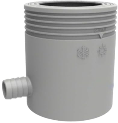 Marley Regensammler Nennweite: 105 mm, Filter, Grau für Fallrohre mit Ø 80 - 105 mm Witterungsbeständig, UV-beständig