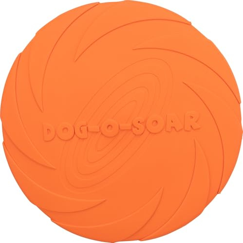 TRIXIE Dog Disc - robustes Hundespielzeug aus Gummi zum Apportieren - ø 22 cm, Hunde-Frisbee - 33502