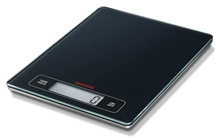 Soehnle Digitale Küchenwaage Page Profi, Haushaltswaage mit 15 kg Tragkraft | Große Wiegefläche, 1-g-Teilung, Sensor-Touch, Zuwiegefunktion, Abschaltautomatik, Digitalwaage mit HOLD-Funktion