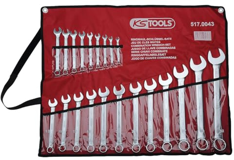 KS Tools 517.0043 Ringmaulschlüssel-Satz, abgewinkelt, 21-tlg 6-32mm
