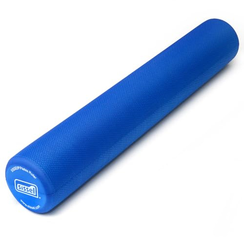SISSEL Pilates Roller Pro | 90 cm Blau | Pilates Rolle für intensives Training | Pilates Zubehör | Yoga Rolle für Stabilität, Balance & Regeneration | Stabile Form bei hoher Belastung