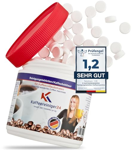 200 Reinigungstabletten 2g für Kaffeevollautomaten & Kaffeemaschinen – nur 8 Cent je Reinigung – Kompatibel mit Jura, Siemens (auch EQ Series), Melitta, Krups, Bosch, Miele uvm.