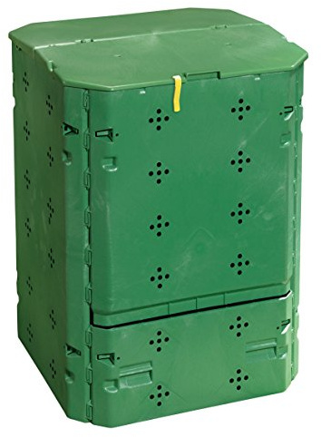 Juwel Ganzjahres-Komposter Bio 600 (Nutzinhalt 600 l, für Garten- und Küchenabfälle, Gartenkomposter mit Befüllklappe mit Windsicherung, UV- /witterungsbeständig, Behälter Recyclingkunststoff) 20153
