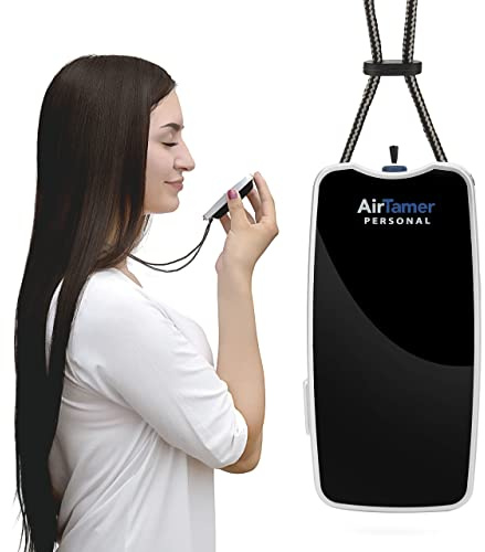 AirTamer A310 Persönlicher wiederaufladbarer Luftreiniger, tragbar, Negativ-Ionen-Generator, wirksam gegen Keime/Viren/Allergene, schwarz