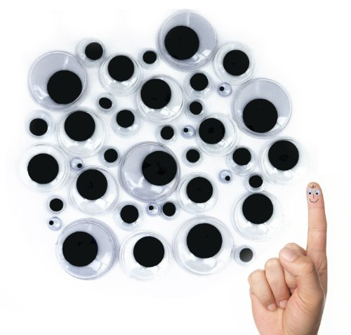 Oblique-Unique® Wackelaugen Mix - 100 Stück - verschiedene Größen