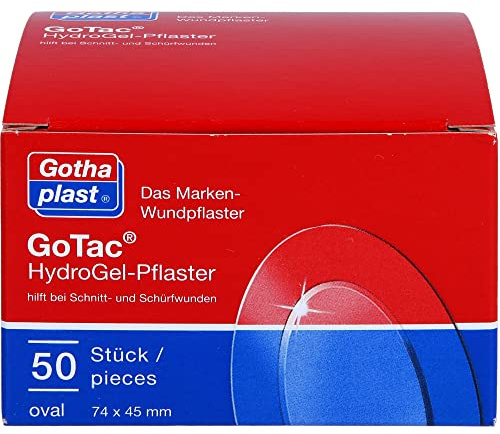 GOTAC HydroGel-Pflaster 74x45 mm oval 50 St