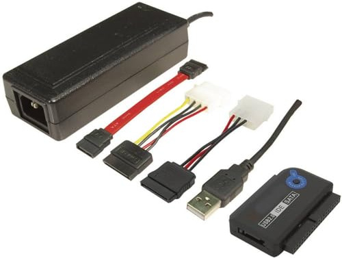 LogiLink AU0006D IDE/SATA Adapter (USB 2.0 auf 6,4 cm (2,5 Zoll)/8,9 cm (3,5 Zoll), 1,2m)