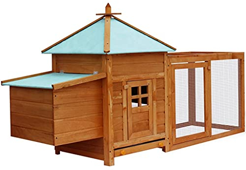 vidaXL Hühnervoliere Holz Hühnerstall Hühnerhaus Entenstall Geflügelstall