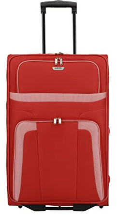 paklite Reisekoffer mit 2 Rollen, Rollkoffer groß, Orlando, klassischer Weichschalen Trolley im zeitlosen Design, 73 cm, 80 Liter
