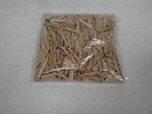 Kurt Neidull Fliesenkeile Holz, 1.000 Stück, Hartholz meist Buche auf Null auslaufend