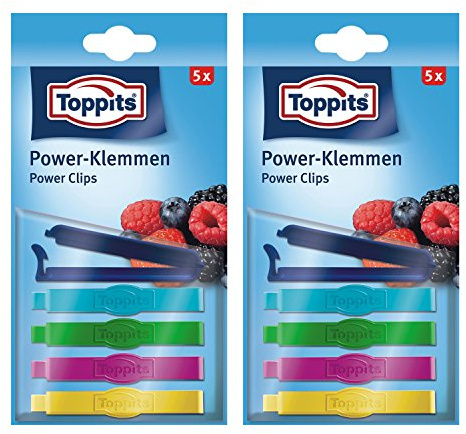 Toppits Toppits Power 10 Stück Clips / Gefrierclips gefriergeeignet bis -40°C