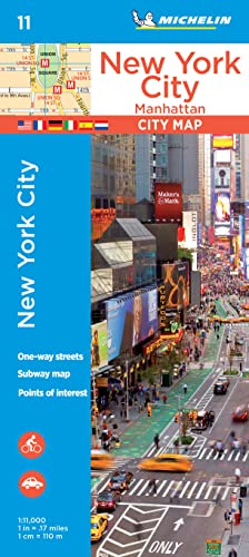 Michelin New York City: Manhattan: Stadtplan 1:11.000 (MICHELIN Stadtpläne, Band 11)