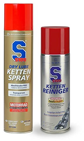 Dr, Wack S100 Kettenspray Dry Lube plus Kettenreiniger Set