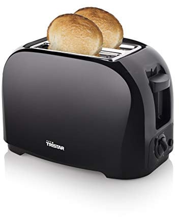 Tristar BR-1025 Toaster, 6 einstellbare Bräunungsstufen, mit Brötchenaufsatz und herausnehmbarem Krümelfach