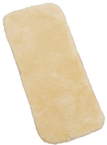WERNER CHRIST BABY Lammfellauflage Comfort Babyfell Sitzauflage 80x35cm | Sitzeinlage für Kinderwagen & Buggy, mit Gurtschlitzen, Lammfelleinlage, universal einsetzbar, vollfellig, Wollhöhe von 30mm