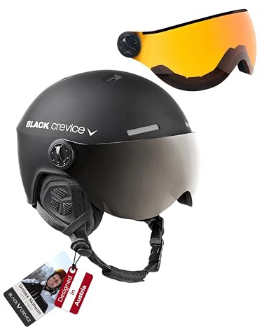 Black Crevice Skihelm Arlberg mit 2 Visier