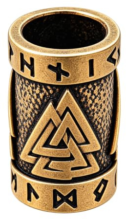 Kiss of Leather Bartperle Haarperle Bronze Wotan 7mm 1378