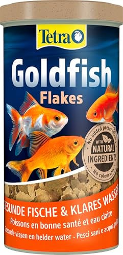 Tetra Goldfish Flakes - Flocken-Fischfutter für alle Goldfische und andere Kaltwasserfische, 1 L Dose