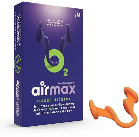 Air Max Nasenspreizer | Nasenöffner - 76% mehr Luft für bessere Nasenatmung - 1x Mittel Nasendilatator - Alternative zu Nasenpflaster - Wiederverwendbar*