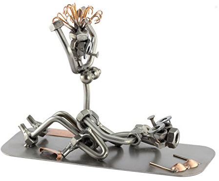 Steelman24 I Schraubenmännchen Liebesboden I Made in Germany I Handarbeit I Geschenkidee I Stahlfigur I Metallfigur I Metallmännchen
