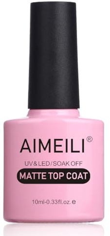 AIMEILI No Wipe Matte Top Coat Überlack UV LED Gellack Gel Nagellack Gel Nail Polish 10ml