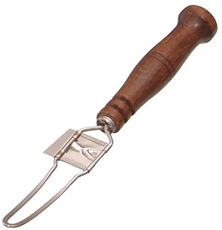 PORKERT loupac Orangenschäler, rostfrei mit Holzgriff