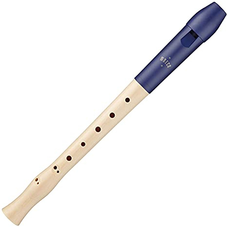 Moeck Blockflöte 1023 Flauto 1 Plus Ahorn Kopf aus Kunststoff/Königsblau