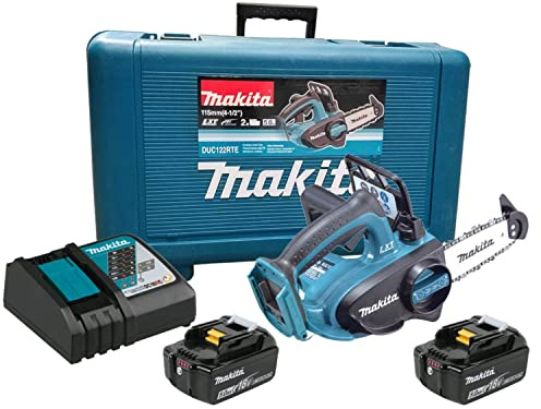 Makita DUC122RTE Top Handle Akku-Kettensäge 18V / 5,0Ah, 2 Akkus + Ladegrät im Transportkoffer