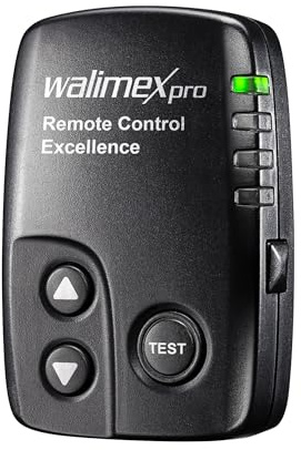 Walimex pro VE & VC & Newcomer Studioblitz Auslöser - Kabellose Fernsteuerung bis zu 30 m, Blitzauslöser mit 16 Kanäle, 4 Gruppen, 1/160 Sek. Synchronisation - Perfekt für schnelle Bewegungen