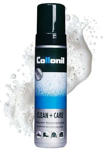 Collonil Clean & Care Classic Reinigungsschaum – Sanfte & effektive Pflege für Leder, Wildleder, Textil & Synthetik | Universal‑Cleaner | 200 ml – Made in Germany