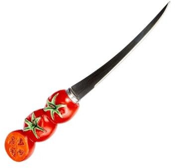 FACKELMANN 43231 Tomatenmesser Funny Kitchen, 20 cm ,Rot