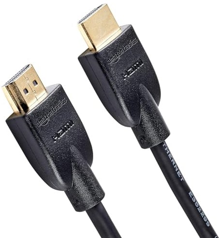 Amazon Basics 4K HDMI-Kabel, 18 Gbit/s Highspeed mit Ethernet, 4K@60Hz, 2160p, 1.8 m, Schwarz