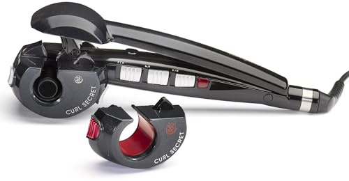 BaByliss Curl Secret - Ionic 2 Automatischer Lockenstab, 2 austauschbare Aufsätze, Temperaturen von 190-230°C, schwarz, 25-35mm Durchmesser, C1300E