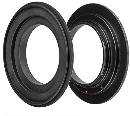 ayex Retroadapter Umkehrring kompatibel mit Sony A-Mount 55mm Reversering Makroadapter zum umgekehrten Anschrauben eines Objektivs