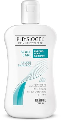 PHYSIOGEL Scalp Care Mildes Shampoo für empfindliche Kopfhaut, 250 ml | Reinigt sanft Kopfhauthaut und Haare, für normale, empfindliche und trockene Kopfhaut