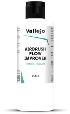 Vallejo Airbrush Flow Improver 200 Ml - Verdünner für Airbrush - Verbessert die Fließfähigkeit von Acrylfarben ohne Qualitätsverlust - Ideal für gleichmäßige Anwendungen - Serie Airbrush.