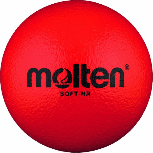 Molten Ball Softball Handball Soft-HR, Rot, Ø 160 mm, Rot, 100g, Durchmesser 160 mm, Soft-HR