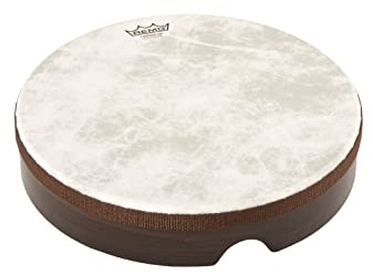 Remo World Percussion - Frame Drum Pretuned - 12 x 2,5 - Acousticon Kessel, Fiberskyn 3 Fell, Walnut Finish - HD-8512-00