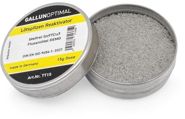 GALLUNOPTIMAL Lötspitzen-Reaktivator 15g – Reinigen, Verzinnen & Regenerieren von Lötspitzen | Bleifrei Sn97Cu3, DIN & ROHS-konform