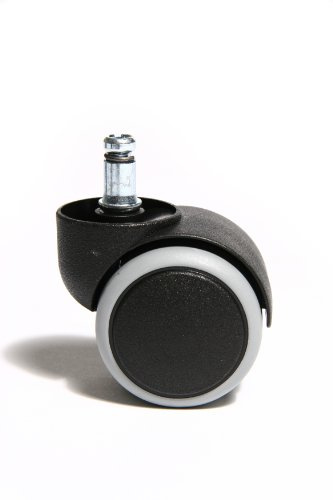 Topstar Bürostuhlrollen Hartbodenrollen Set 5 Stk. 6991 Stiftgröße 10mm / Durchmesser 50mm schwarz