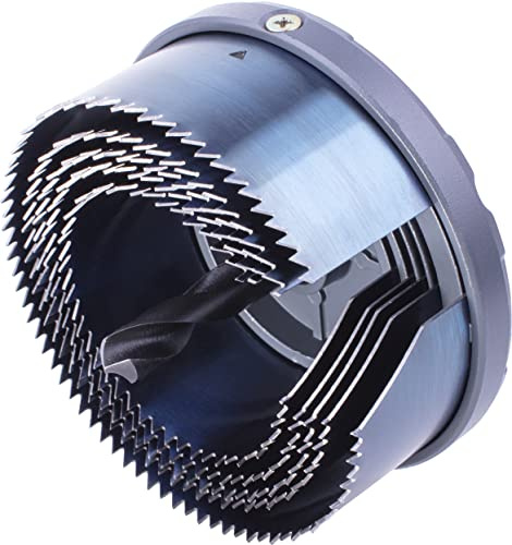 wolfcraft Mehrkranzlochsäge, Ø 60-95 mm I 2162000 I Säge mit 5 Schnellwechsel-Einsätzen, Ø 60-95 mm, Schnitttiefe 33 mm